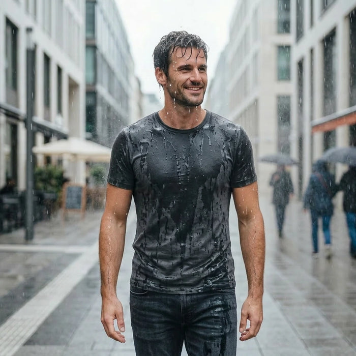 Bajo lluvia